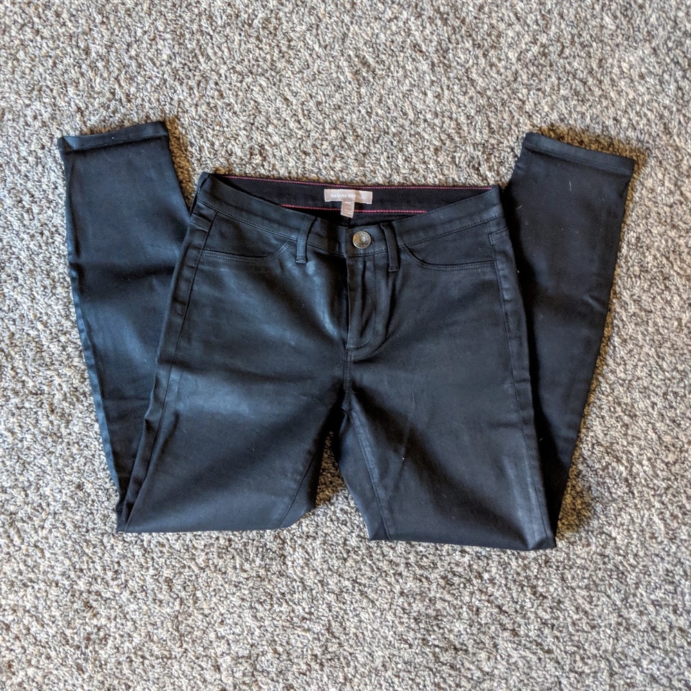 Banana Republic coated skinny jeans size 25P